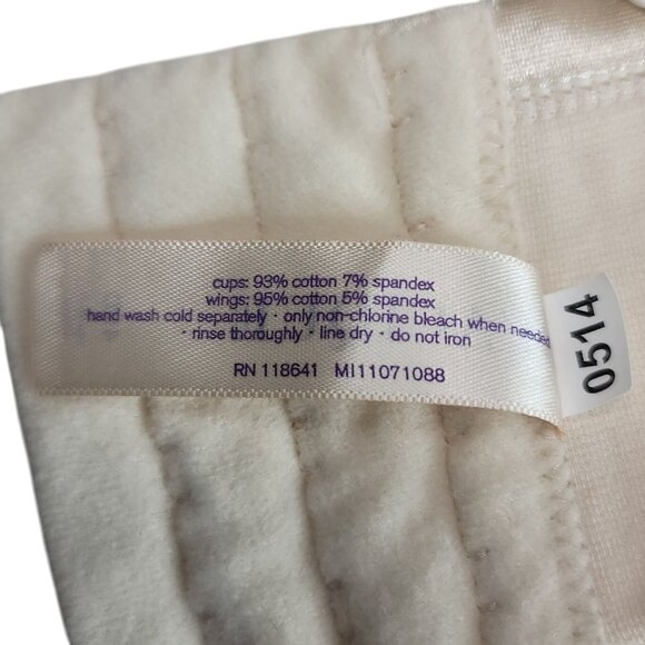 Cacique Plunge T Shirt Bra Tan 46D Seamless Adj Strap Satin Straps Lightly Lined - Picture 9 of 9